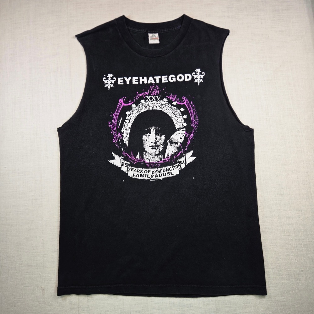 Eyehategod Cutoff Tour T-Shirt 2XL Men Black 25 Years Dysfunctional Family Abuse